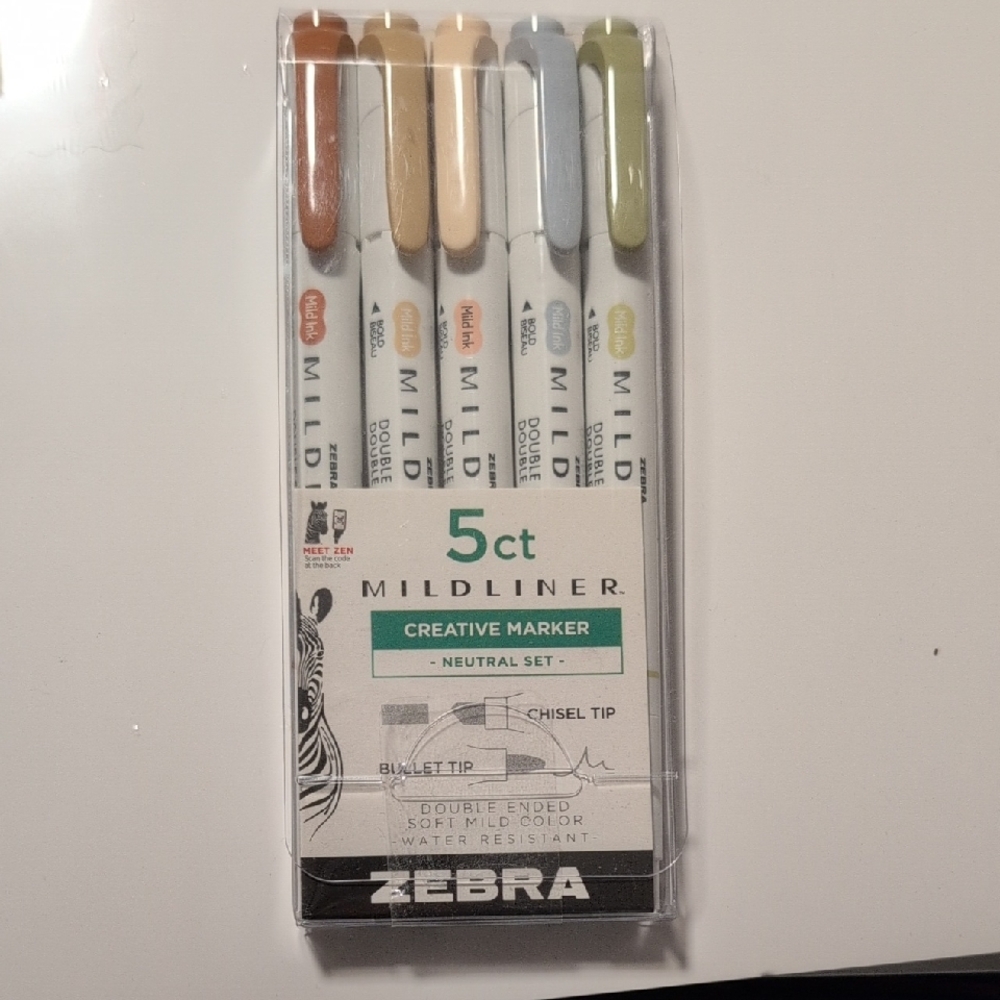 Zebra Mildliner Creative Marker Set - neutral